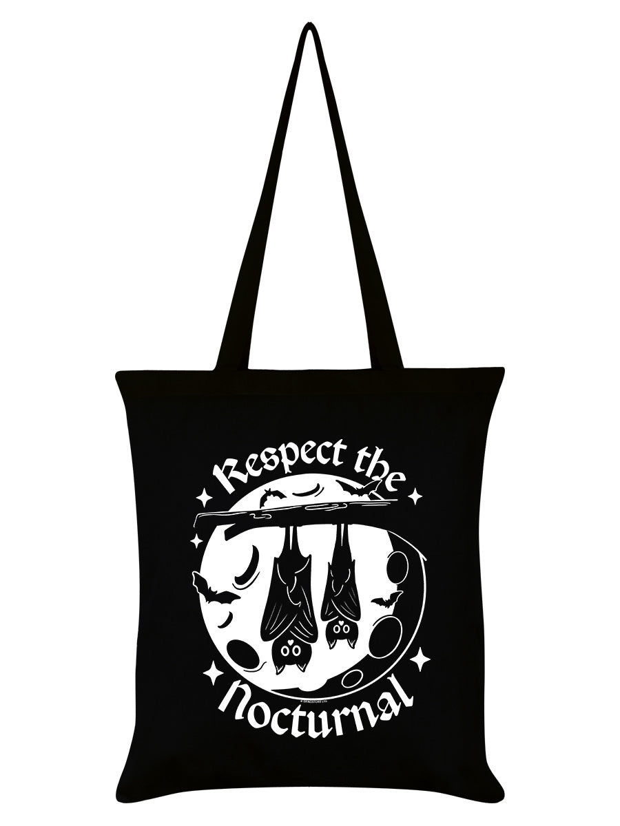 Respect The Nocturnal Black Tote Bag