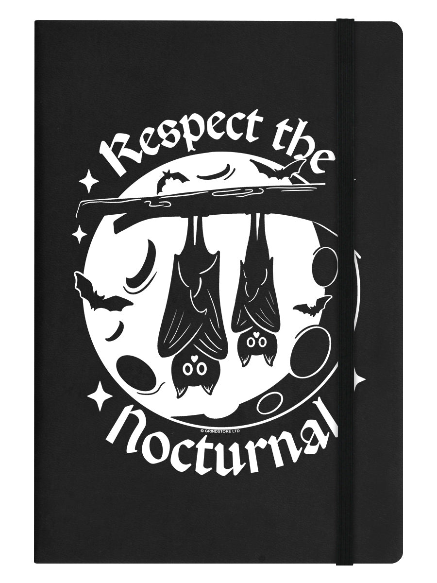 Respect The Nocturnal Black A5 Hard Cover Notebook