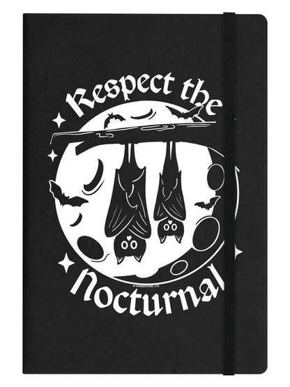 Respect The Nocturnal Black A5 Hard Cover Notebook