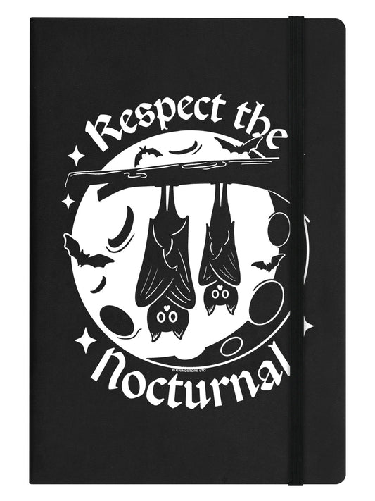 Respect The Nocturnal Black A5 Hard Cover Notebook