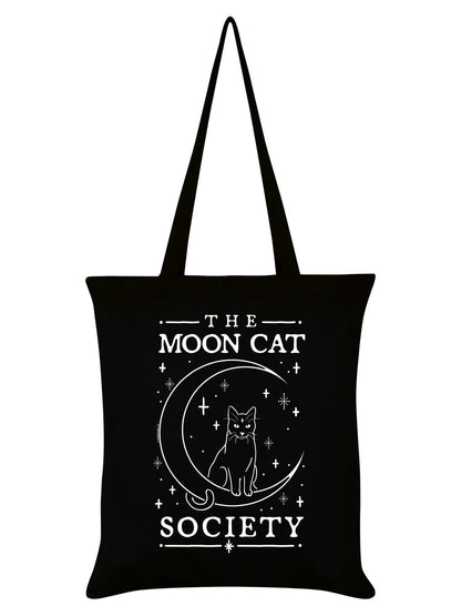 The Moon Cat Society Black Tote Bag