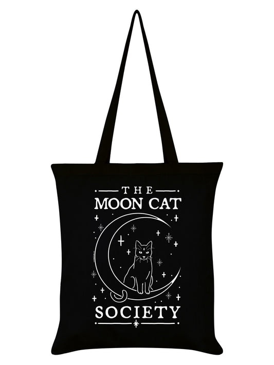 The Moon Cat Society Black Tote Bag