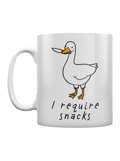 Silly Goose I Require Snacks Mug