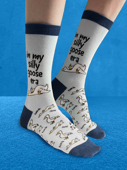Twisted Soles In My Silly Goose Era Novelty Adult Socks (1 Pair) UK 3-7