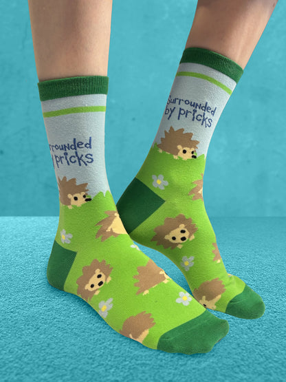 Twisted Soles Surrounded By Pricks Novelty Adult Socks (1 Pair) UK 3-7