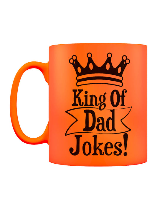 King Of Dad Jokes Orange Neon Mug