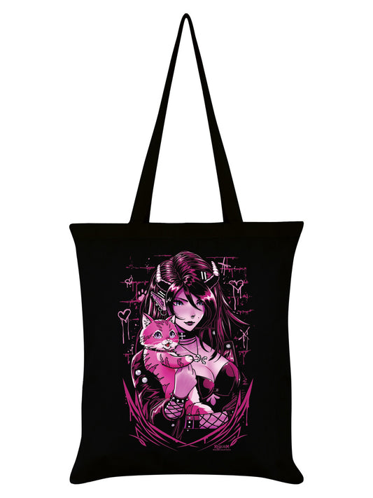 Requiem Collective Electra Black Tote Bag