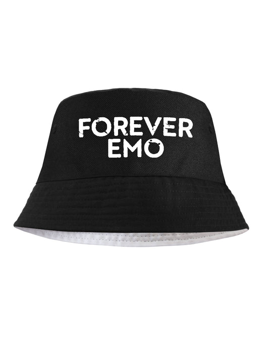 Forever Emo Black Bucket Hat