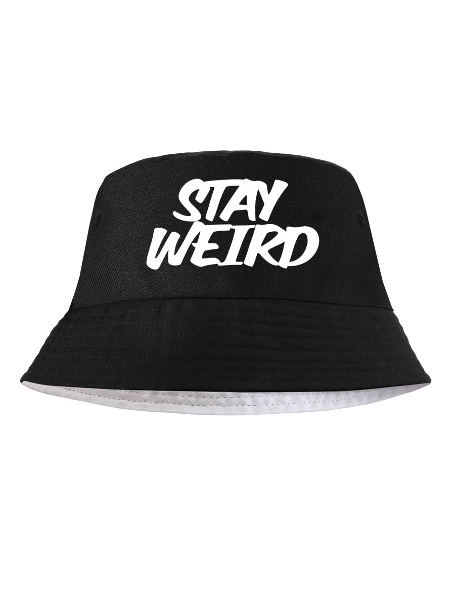 Stay Weird Black Bucket Hat