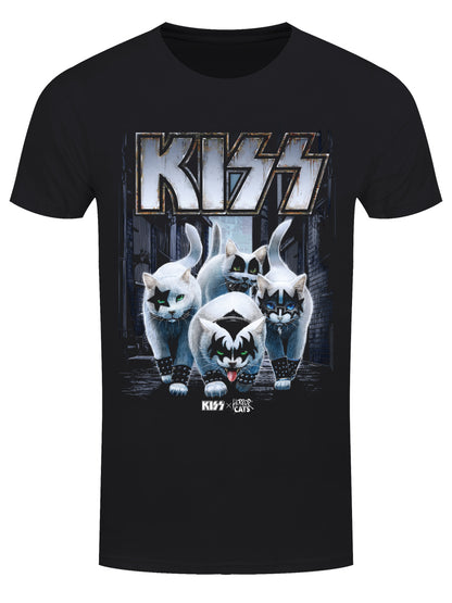 KISS x Horror Cats Creatures Men's Black T-Shirt