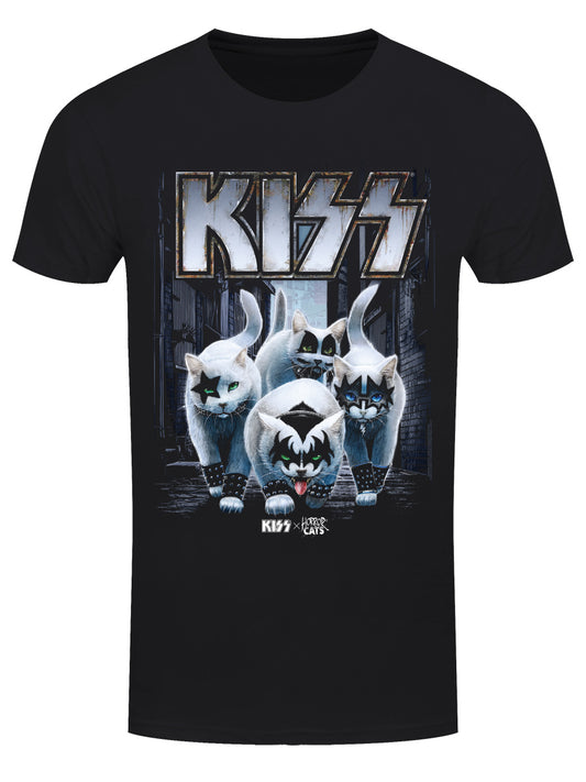 KISS x Horror Cats Creatures Men's Black T-Shirt