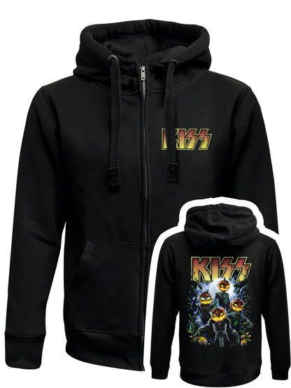 KISS Pumpkin Patch Black Zipped Premium Hoodie