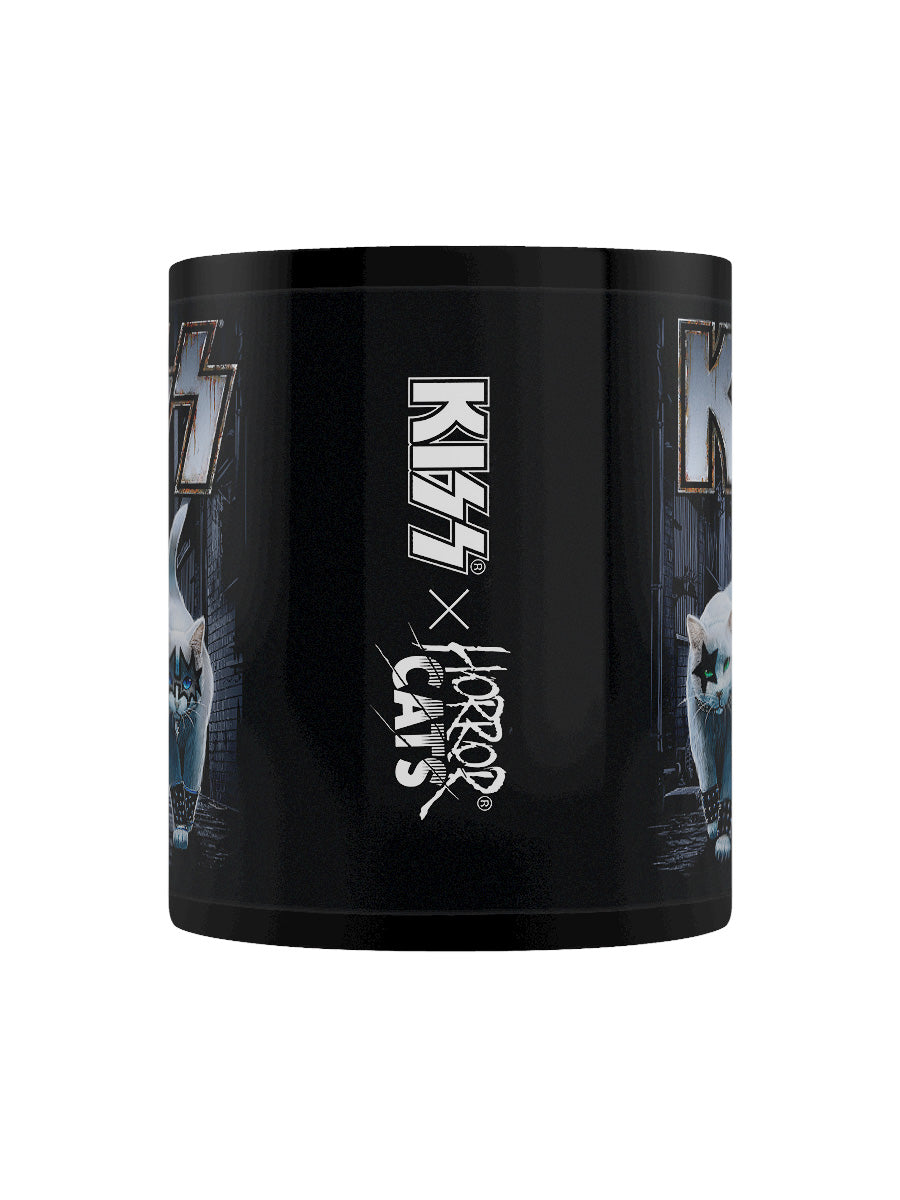 KISS x Horror Cats Creatures Black Mug