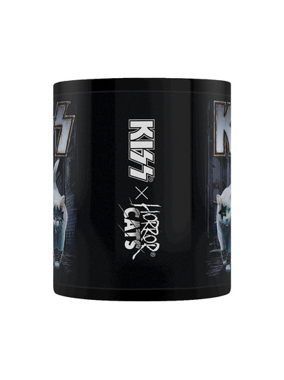 KISS x Horror Cats Creatures Black Mug