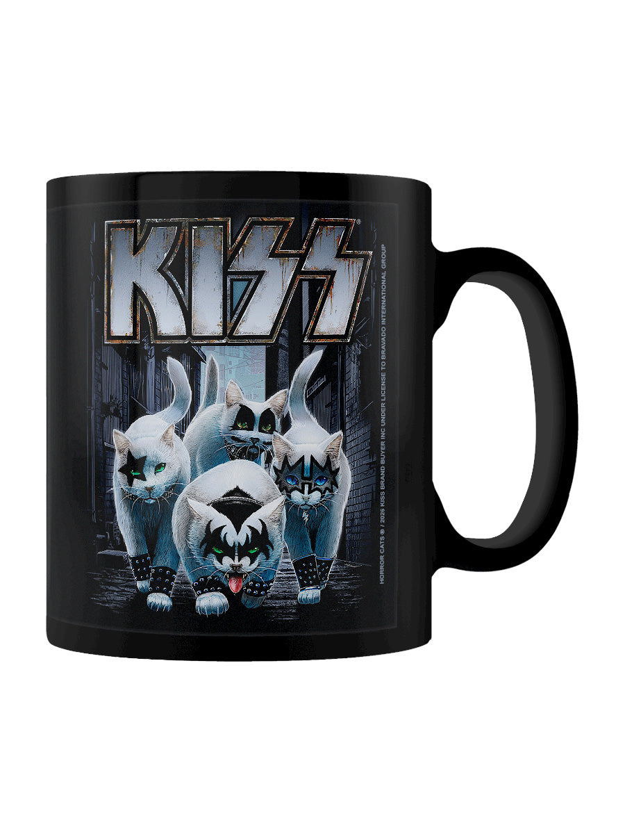 KISS x Horror Cats Creatures Black Mug