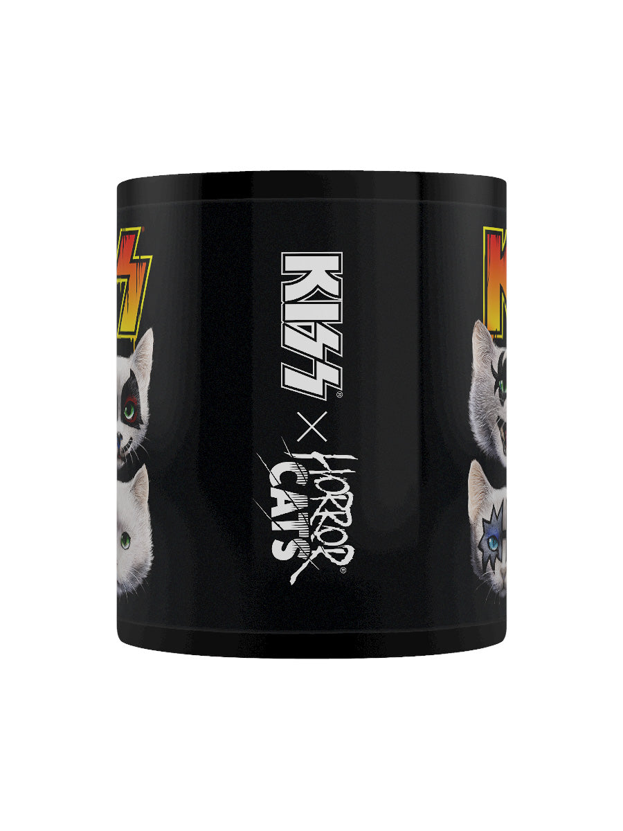 KISS x Horror Cats Feline Four Black Mug