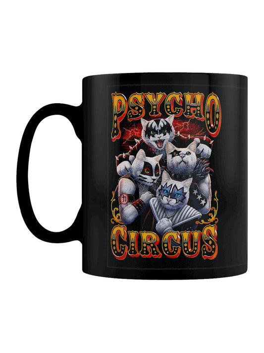 KISS x Horror Cats Psycho Circus Black Mug
