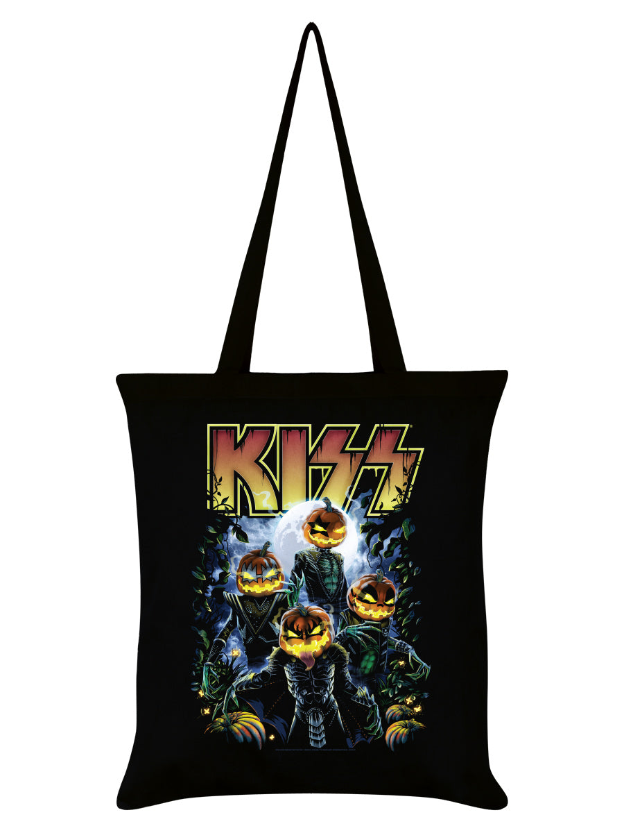KISS Pumpkin Patch Black Tote Bag