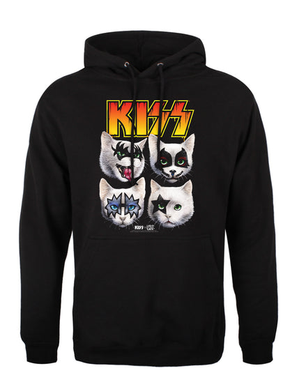 KISS x Horror Cats Feline Four Black Pullover Hoodie