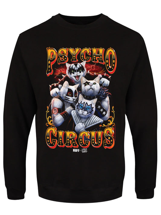 KISS x Horror Cats Psycho Circus Black Sweatshirt