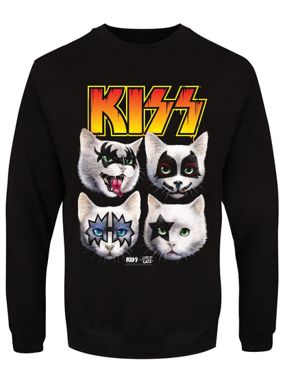 KISS x Horror Cats Feline Four Black Sweatshirt