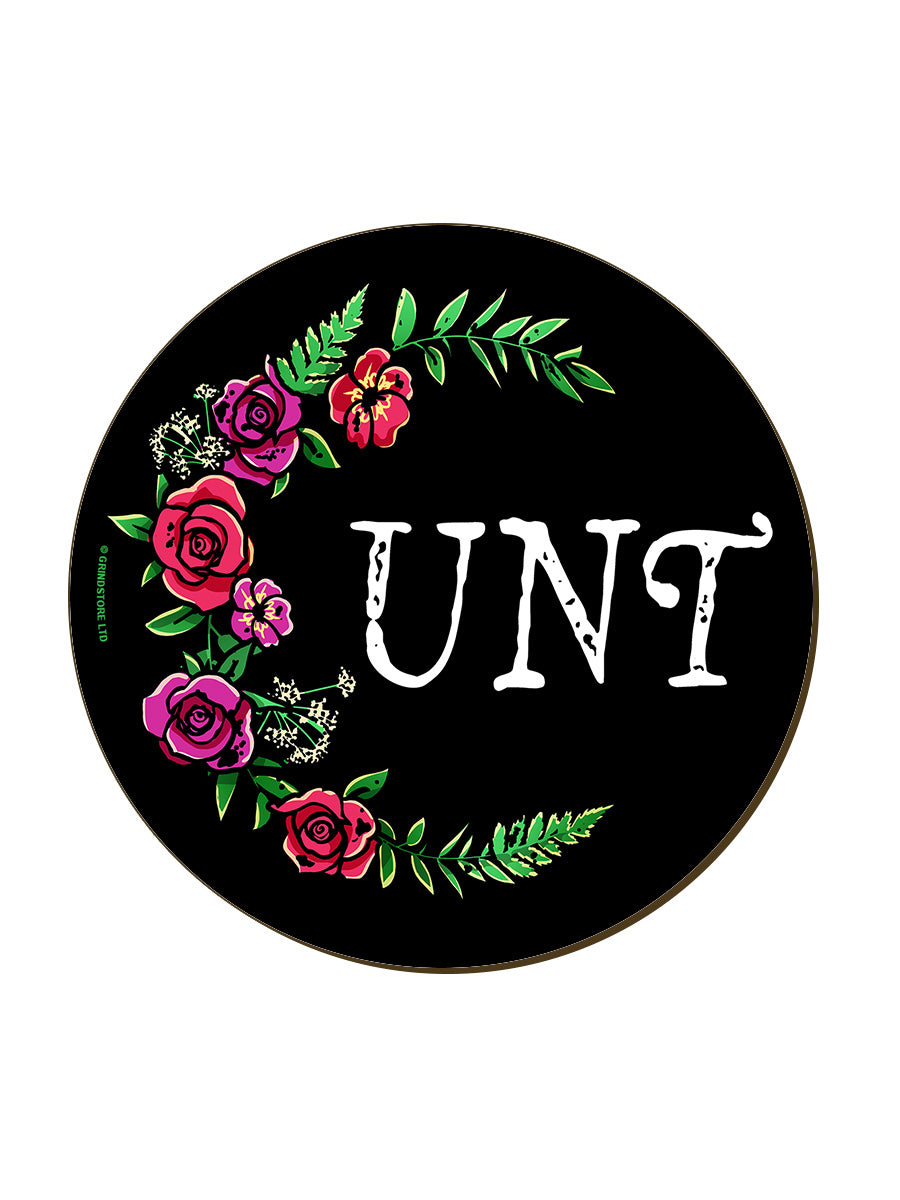 Floral Cunt Coaster