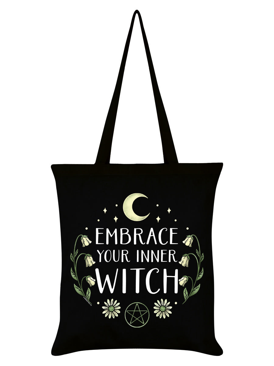 Embrace Your Inner Witch Black Tote Bag