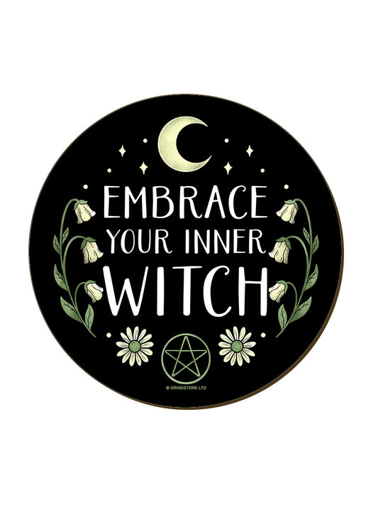 Embrace Your Inner Witch Circular Coaster