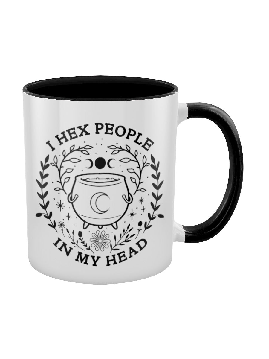 I Hex People In My Head Black Inner 2-Tone Mug
