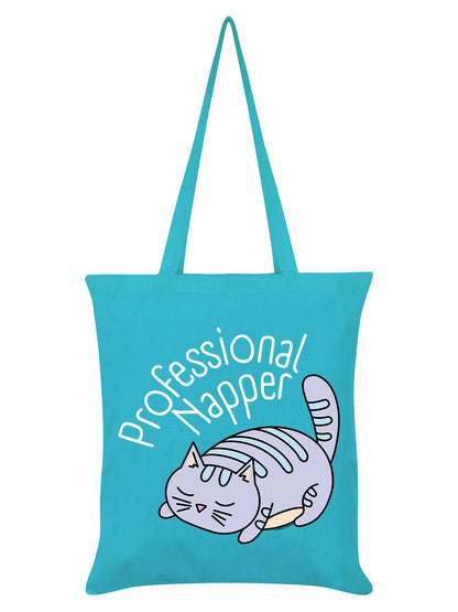 Professional Napper Azure Blue Tote Bag