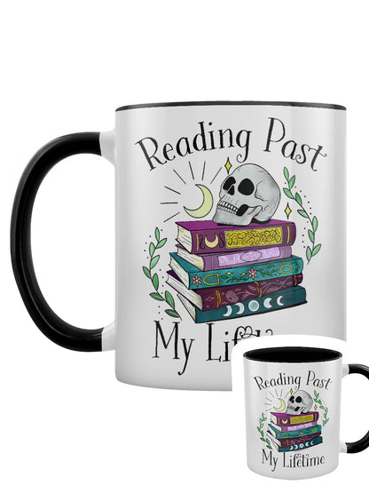 Reading Past My Lifetime Black Inner 2-Tone Mug