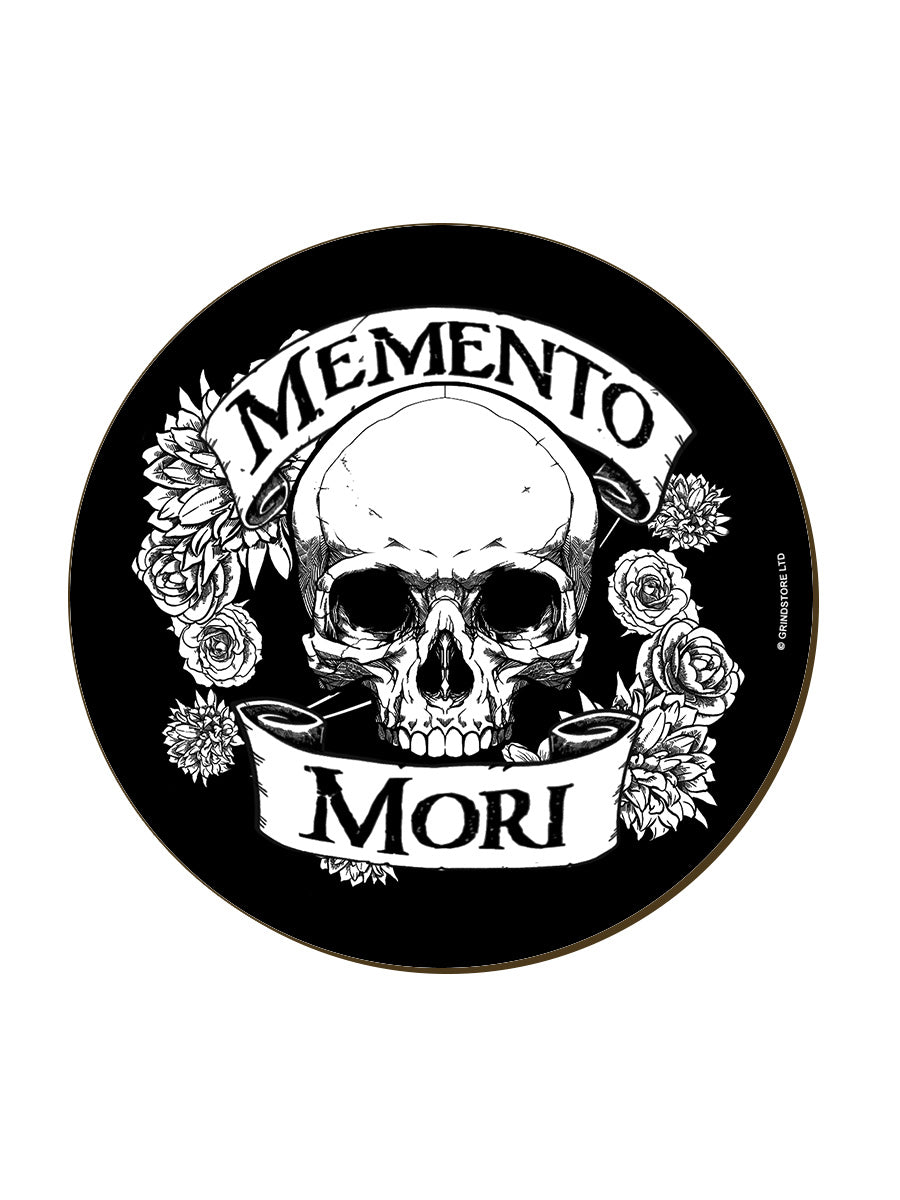 Memento Mori Skull Circular Coaster