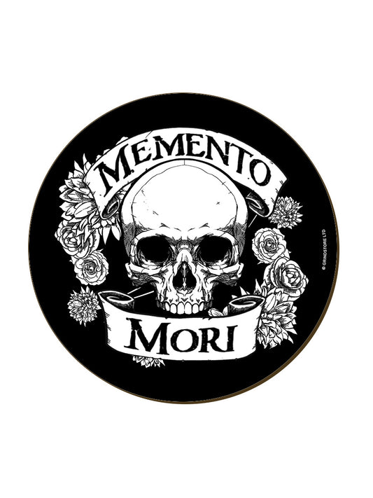 Memento Mori Skull Circular Coaster