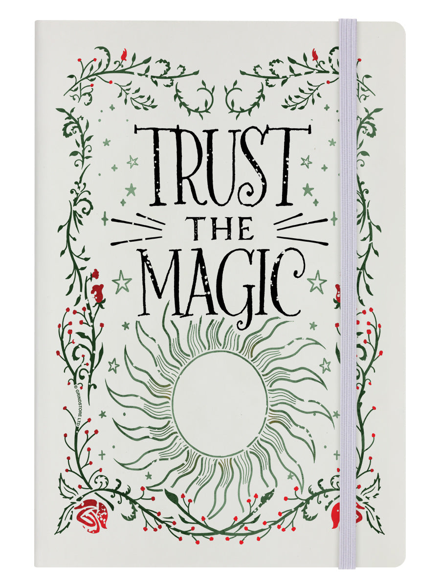Trust The Magic Cream A5 Hard Cover Notebook