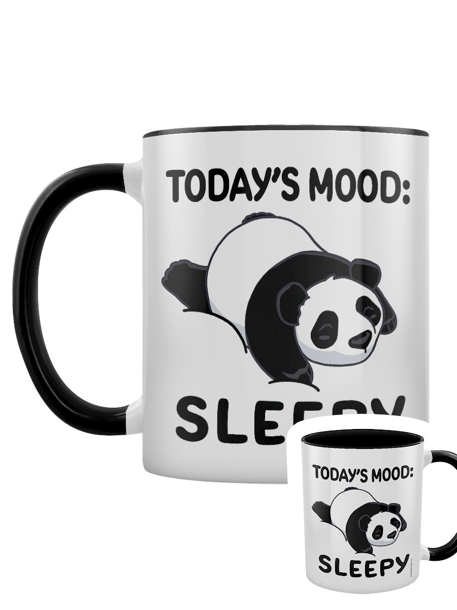 Today's Mood: Sleepy Black Inner 2 -Tone Mug