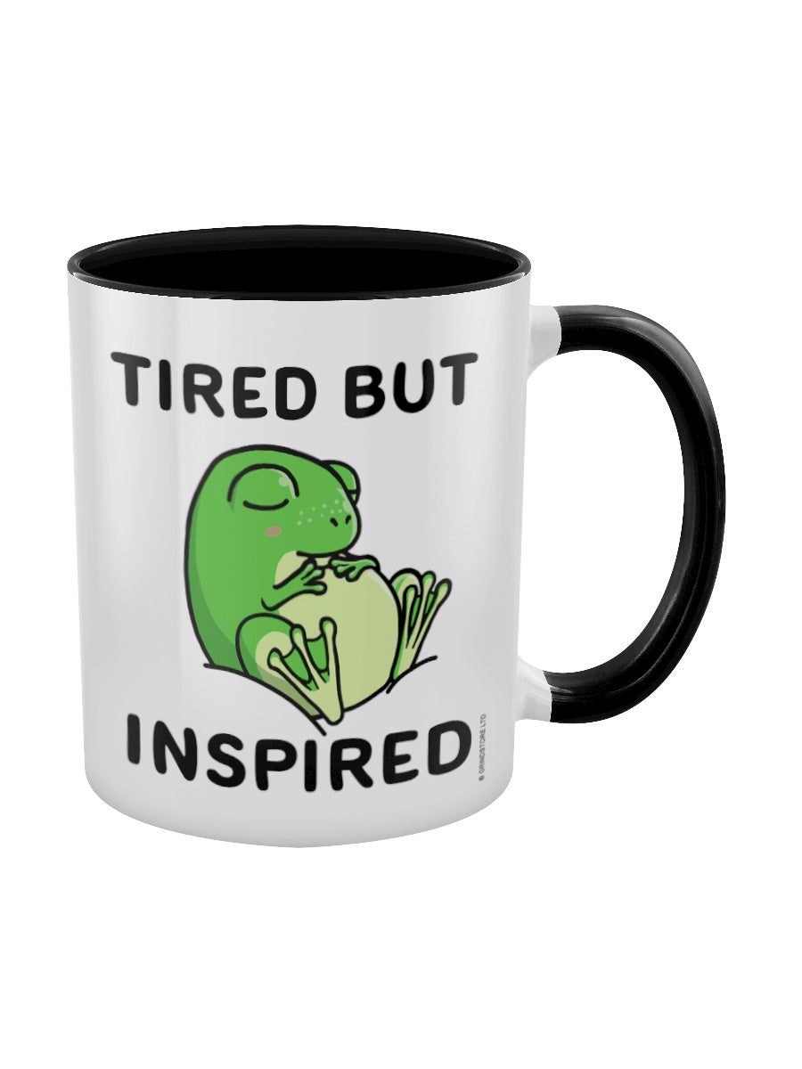 Tired But Inspired Black Inner 2-Tone Mug