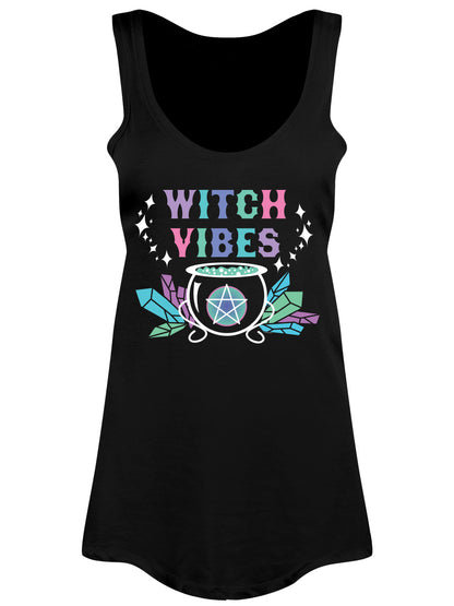 Witch Vibes Ladies Black Floaty Vest