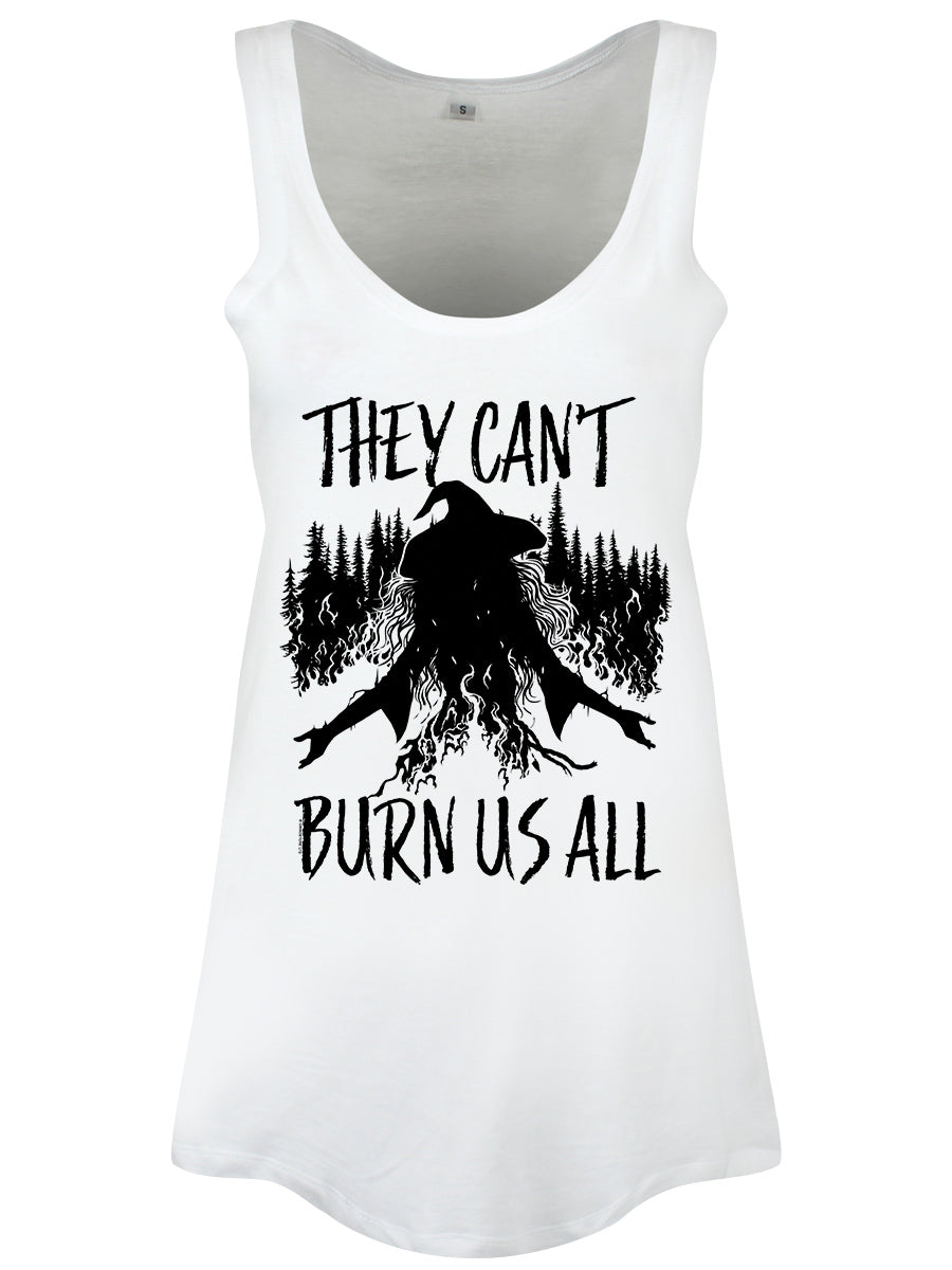 They Can't Burn Us All Ladies White Floaty Vest