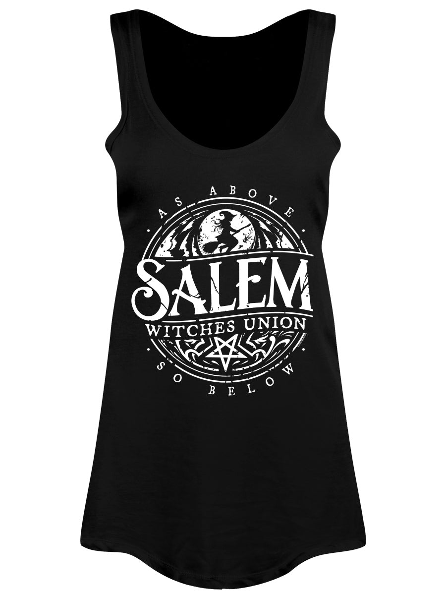 Salem Witches Union Ladies Black Floaty Vest