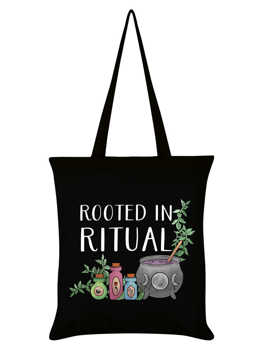 Rooted In Ritual Black Tote Bag