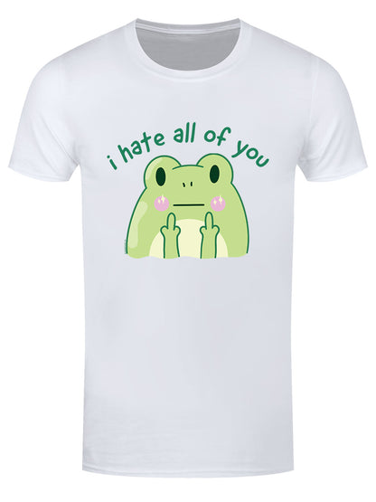 I Hate All Of You Frog Men's White T-Shirt
