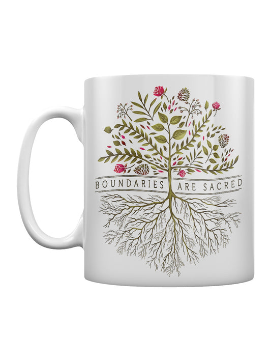 Boundaries Are Sacred White Mug