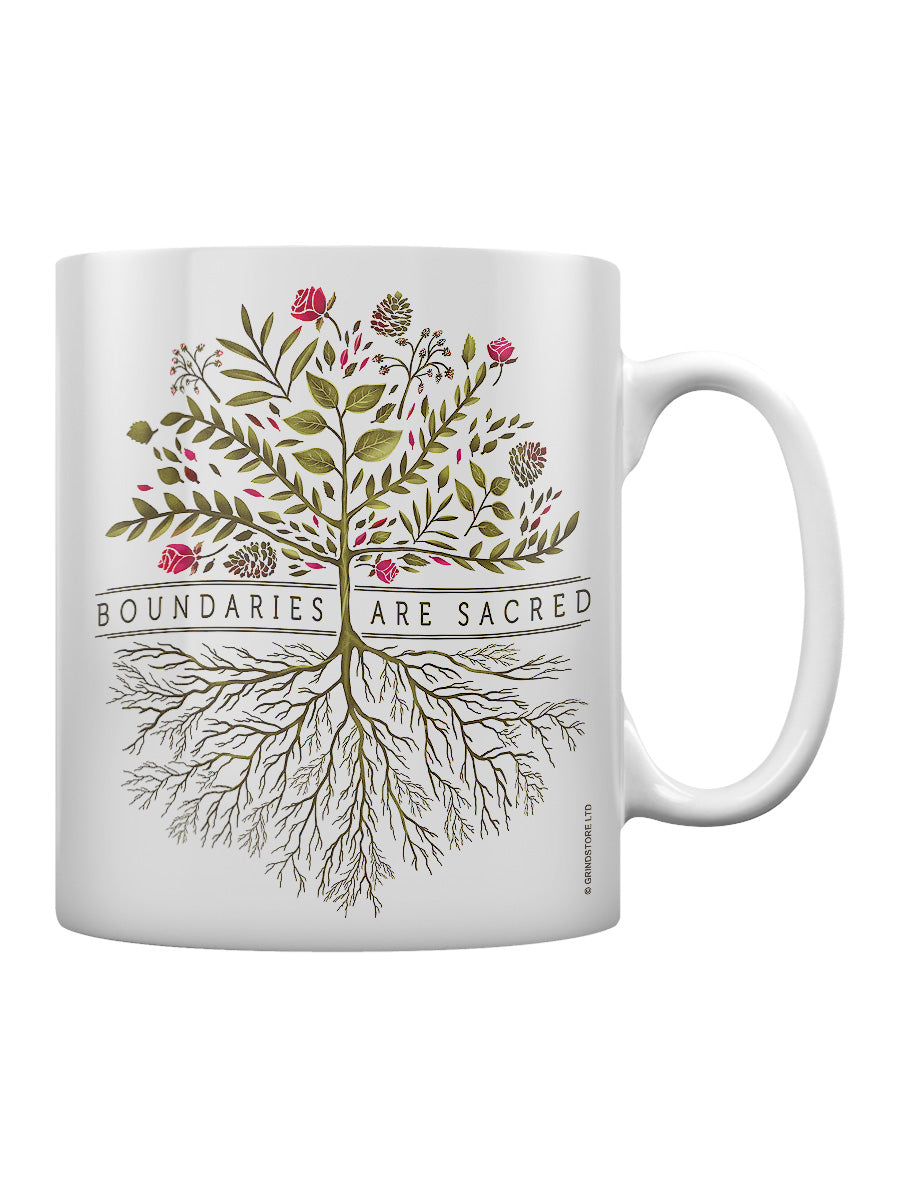 Boundaries Are Sacred White Mug