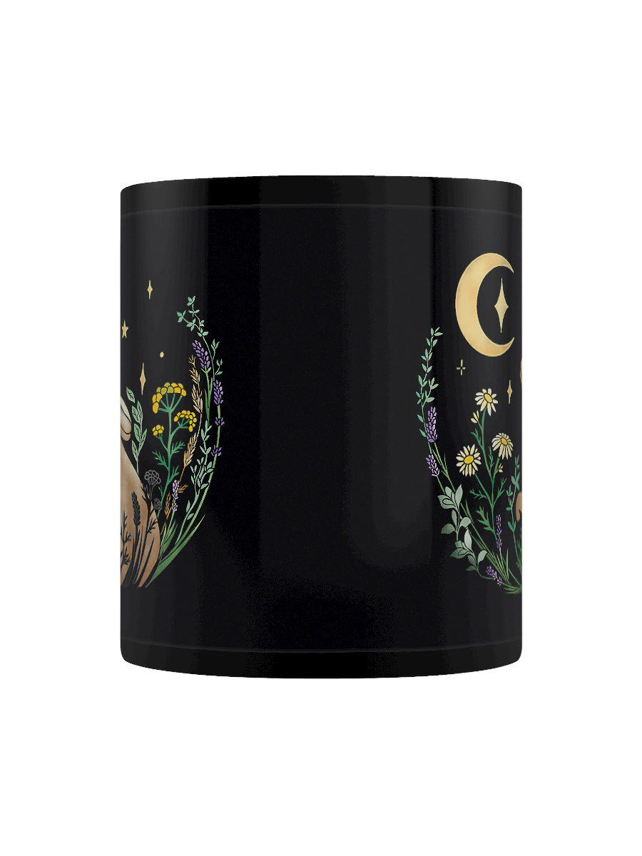 Moon Gazer Black Mug