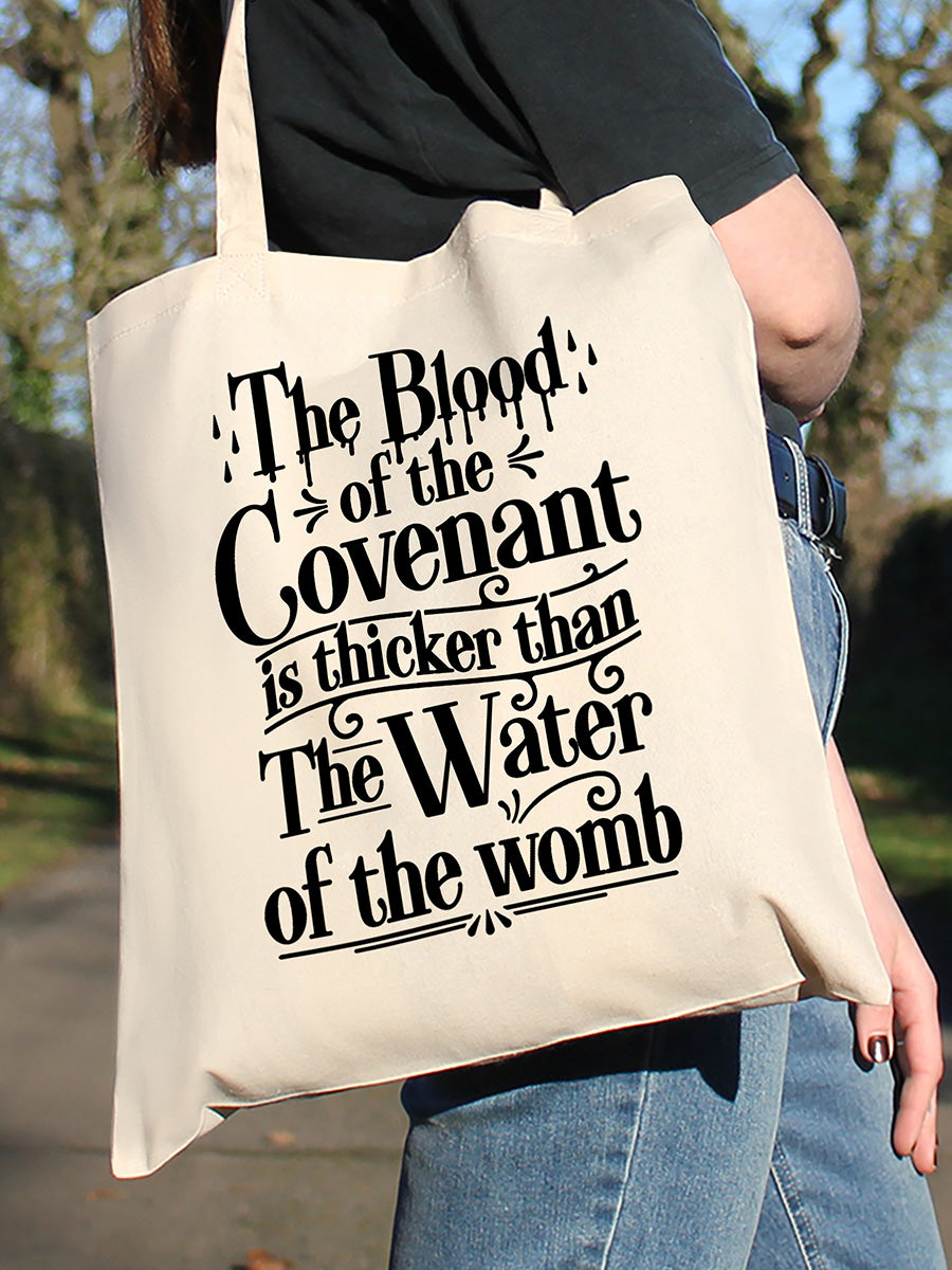 The Blood Of The Covenant Cream Tote Bag