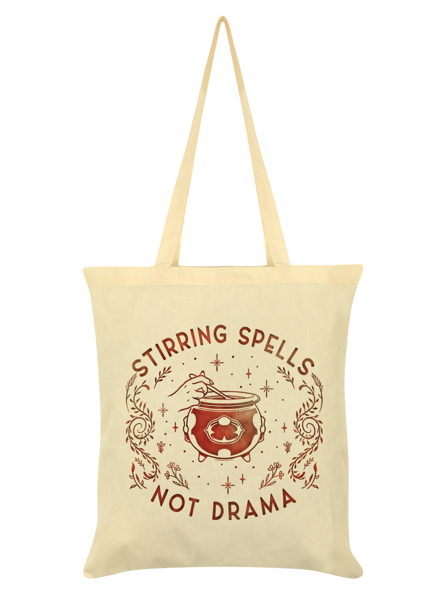 Stirring Spells Not Drama Cream Tote Bag
