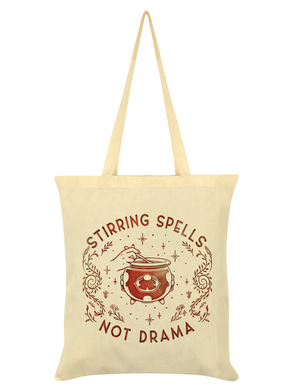 Stirring Spells Not Drama Cream Tote Bag