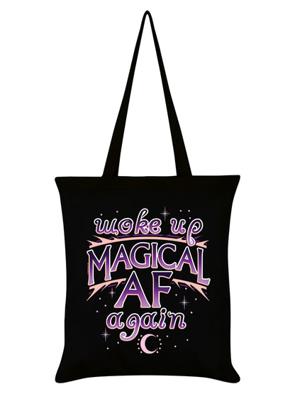 Woke Up Magical AF Again Black Tote Bag