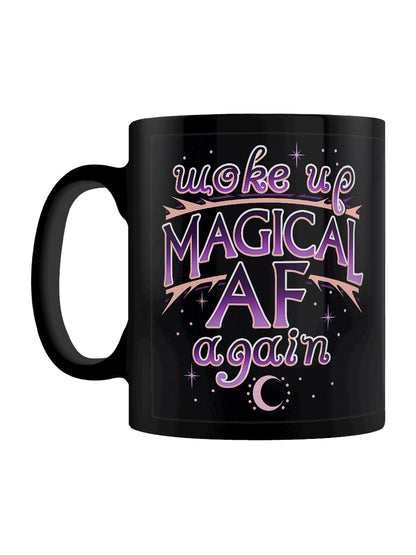 Woke Up Magical AF Again Black Mug