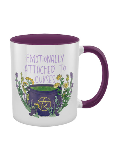 Emotionally Attached To Curses Purple Inner 2-Tone Mug